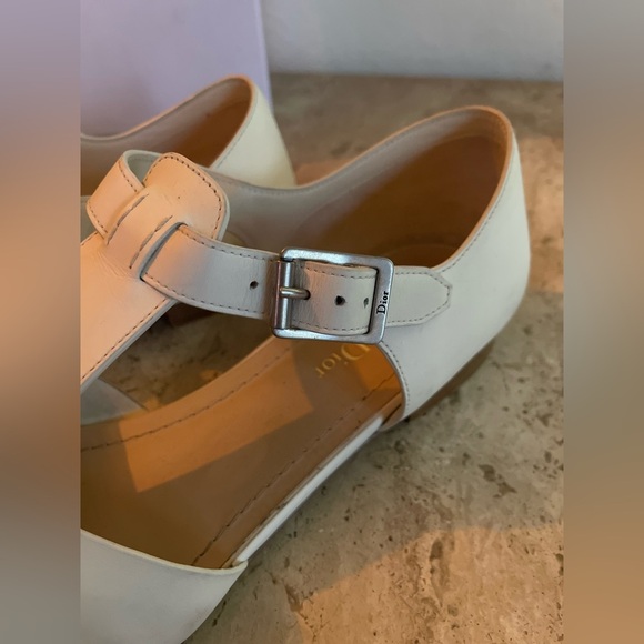 Dior Pointed White Sandals w/ Ankle Closure - Picture 3 of 7